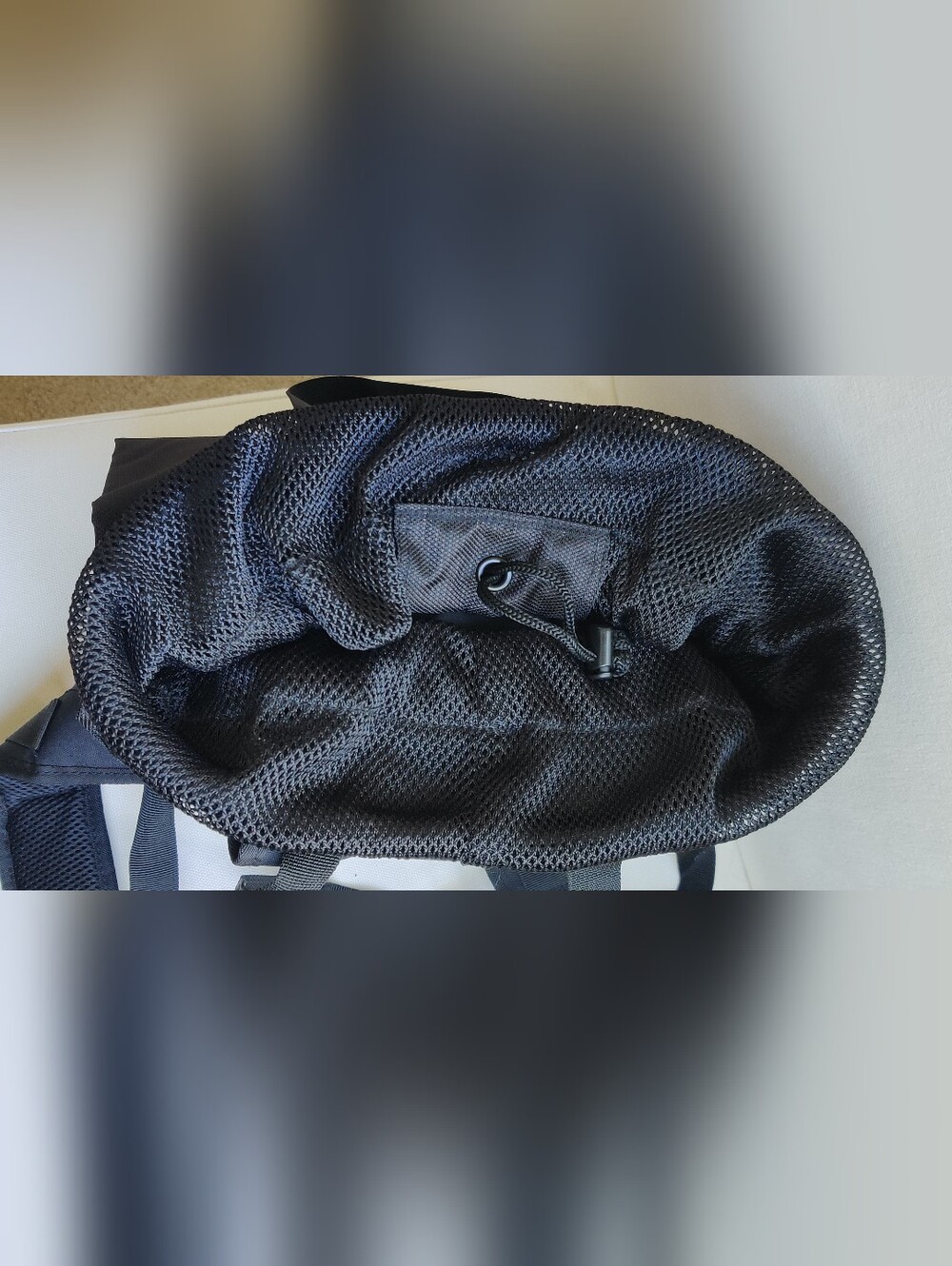 Eddie Bauer Black Mesh Top Backpack Tote, New Condition - Picture 3 of 12